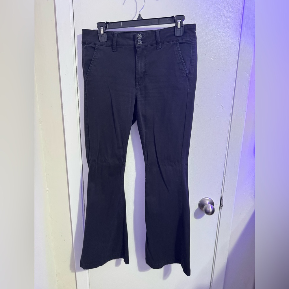 American Eagle Outfitters Super Stretch Black Flare Jeans